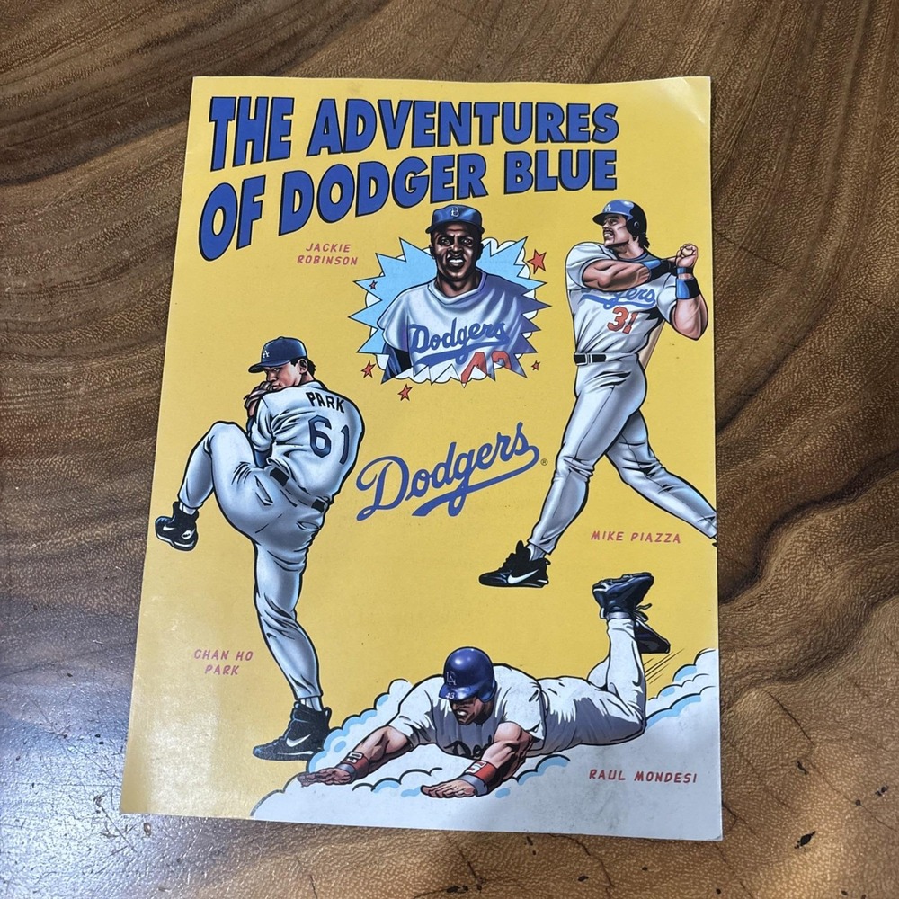 VTG 1997 LA Dodgers Media Guide Program Adventures of Dodger Blue Nomo